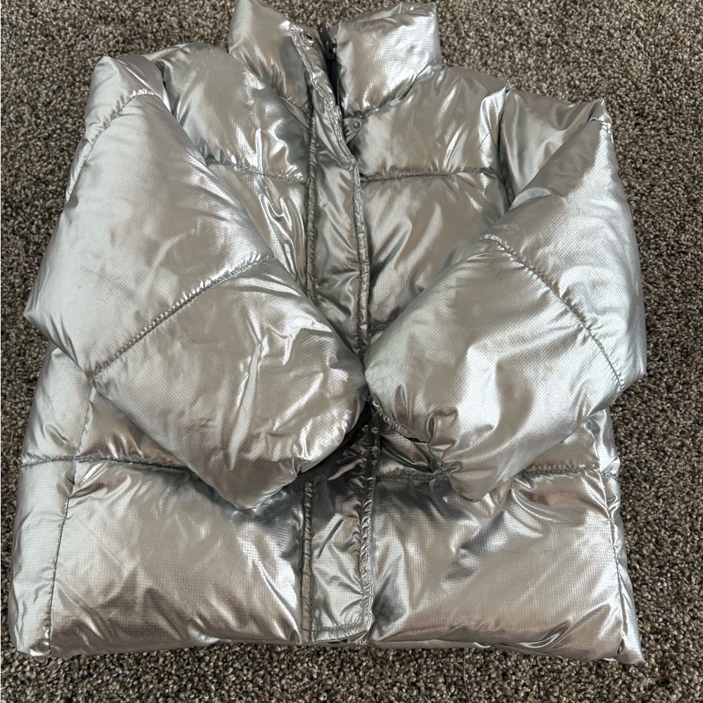 Silver Puffer Jacket